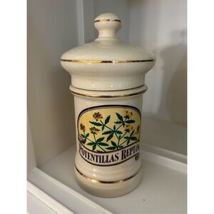 Vintage Johnson & Johnson Potentillas Reptans Apothecary Jar